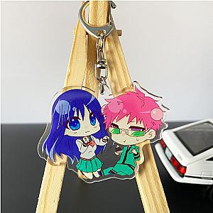 Cute Animated Life Saiki Disastrous Kusuo Key Acrylic Cartoon Figure Pendant AT2302 Official Merch