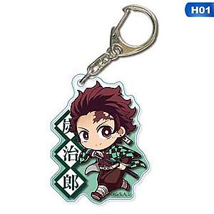 Demon Murderer: Kimetsu No Yaiba Keychain Acrylic Key Pendant Cosplay AT2302 Official Merch