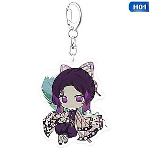 Demon Slayer Keychain Japanese Cartoon Kimetsu No Yaiba Acrylic Cute Earring Dominant AT2302 Official Merch