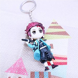 Demon Slayer Keychain Acrylic Art Brinco Ghost Key Pendant Key Kamado AT2302 Official Merch