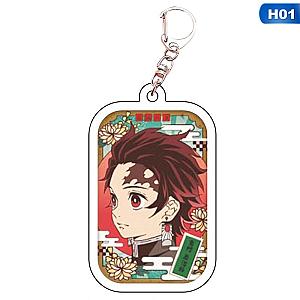 Demon Slayer Key Brinco Print Ghost Keychains Choker Kamado Tanjirou Self AT2302 Official Merch