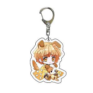 Demon Slayer Key Brinco Ghost Print Cosplay Keychains Kamado Tanjirou AT2302 Official Merch