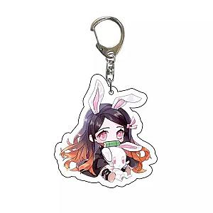 Demon Slayer Animated Version: Kimetsu No Yaiba Keychain Kawaii Anime Figures Acrylic AT2302 Official Merch