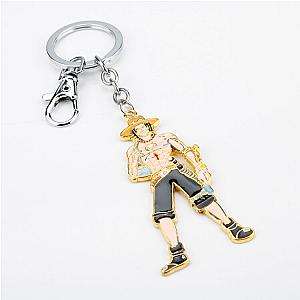 Encouraged A Piece Holders Luffy Cosplay Metal Key Key Porte Clef Figure Toys AT2302 Official Merch