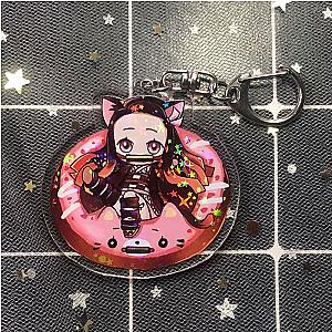 Demon Slayer: Kimetsu No Yaiba Keychain Cartoon Figure Kanjirou Kamado-Nezuko Tomioka AT2302 Official Merch