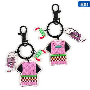 Demon Slayer Sword Keychain Anime Japan Murderer Demon Costume Cartoon Kimetsu Yaiba N AT2302 Official Merch