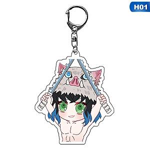 Demon Slayer Kimetsu No Yaiba Cosplay Prop Tanjirou Kamado Kamado Accessory Keychain AT2302 Official Merch