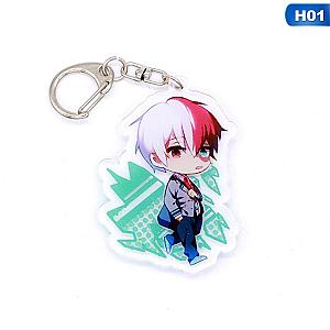 Figure Key Figure Izuku Shoto Katsuki Cartoon Metal Key Chain Boku AT2302 Official Merch