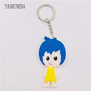 Figure 3D Cartoon Inside Out Sidekey Double Key Chain Anime Pvc Ring Key AT2302 Official Merch