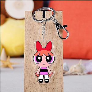 Flower Cartoon Cosplay Powerpuff Bubbles Hairy American Keychains Transparent AT2302 Official Merch