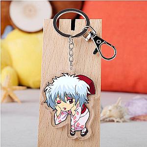 Gintama Anime Key Pendants Cartoon Figure Sakata Gintoki Shimura Shinpachi AT2302 Official Merch