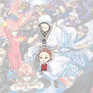 Gintama Anime Japan Figures Acrylic Cartoon Keychain Bag Pendant Key Toys AT2302 Official Merch