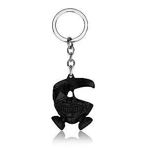 Ghoul Animated Cartoon Key Chain Kaneki Animated Ken Cosplay Mask Pendant Key Statement AT2302 Official Merch