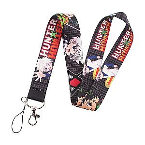 Hunter × Hunter Anime Key Lanyard Id Card Car Key Pass Gym Logo Mobile Phone AT2302 Official Merch