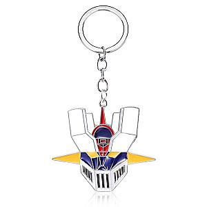 Hot Animated Mazinger Z Ufo Robot Grendizer Metal Keychains Logo Pendants Choker Car AT2302 Official Merch