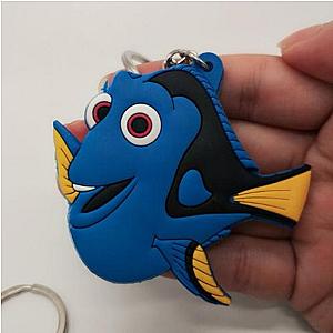 I Finding Nemo Dory Marlin Fish Keychain Cos Cute Personality Blue Pvc Toys Cartoon AT2302 Official Merch