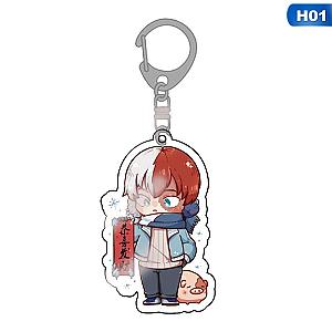 Hero Academy Keychains Cute Japanese Anime Cartoon Transparent Acrylic Keychain Bag AT2302 Official Merch