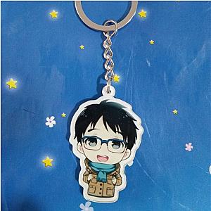 Ice Animated Yuri Yuri Nikiforov Victor Katsuki Key Pendant Keychain Cosplay AT2302 Official Merch