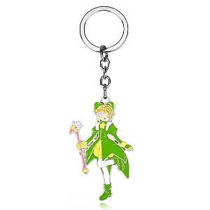 Jewelry Trinket Key Card Captor Sakura Star Scepter Key Pendant Cartoon AT2302 Official Merch