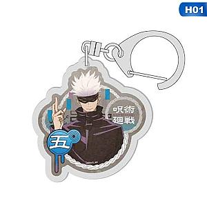 Jujutsu Kaisen Yuji Itadori Kugisaki Nobara Satoru Cartoon Acrylic Key Bag AT2302 Official Merch