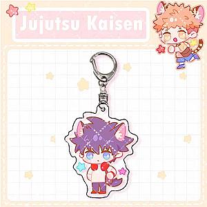 Jujutsu Kaisen Creative Yuji Itadori Keychain Kawaii Cartoon Figures Cartoon Acrylic Key AT2302 Official Merch