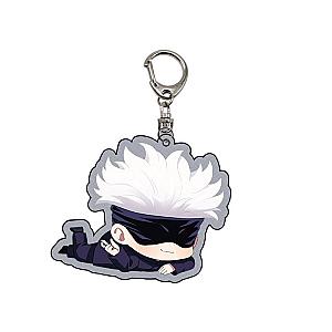 Jujutsu Kaisen Cartoon Figure Keychain Dominant Acrylic Earrings Ring Collection Cosplay Fans AT2302 Official Merch