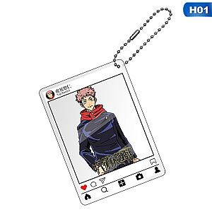 Jujutsu Kaisen Acrylic Key Chain Key Pendant Cartoon Character Card Transparent AT2302 Official Merch