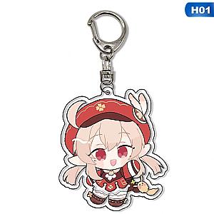 Key Chain Pc Animated Genshin Impact Diluc Ragnvindr Barbatos Key Figure For Women AT2302 Official Merch