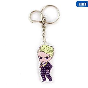 Jojos Pendant Gift Animated Acrylic Key Chain Bizarre Adventure Boy AT2302 Official Merch