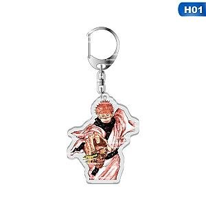 Jujutsu Yuji Itadori Kaisen Cosplay Key Acrylic Cartoon Pendant Keychain Itabag AT2302 Official Merch