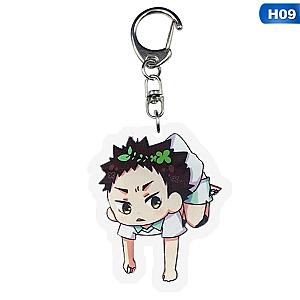 Karasuno Nekoma Karasuno Animated Battle Secondary Metal Keychain Condemned AT2302 Official Merch