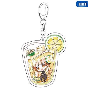 Key Animated Demon Murderer Key Ring Acrylic Cute Drink Fun Keychain Series AT2302 Official Merch