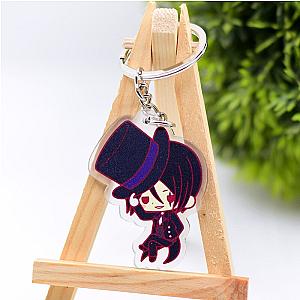 Key Butler Double-Sided Black Acrylic Key Chain Pendant Animated Cartoon Accessories AT2302 Official Merch