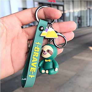 Key Cute Animated Cartoon Animated Lazy Silicone Key Chains For Women Kids Fashion Animal AT2302 Official Merch