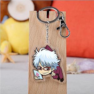 Key Holder Gintama Cosplay Japanese Cartoon Acrylic Gintoki Sakata Car Key AT2302 Official Merch