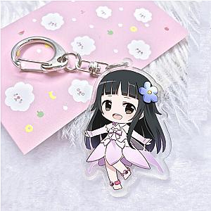 Key Pendant Acrylic Cartoon Figure Swordsmanship Keychain Online Asuna Krito AT2302 Official Merch