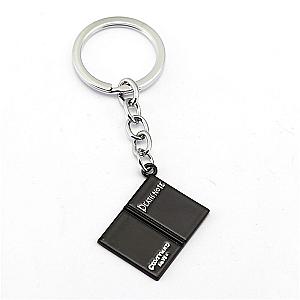 Key Note Key Ring Key Lively Book Black Pendant Jewelry Holder Chaveiro AT2302 Official Merch