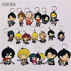 Key Ring Animated Figure Titan Key Attack In Soft Pvc 3D Double Side AT2302 Official Merch