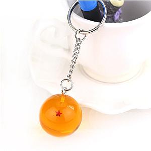 Key Trinket 1-7 Stars Orange Ball Keychain Jewelry Bags Men Women Car Key- AT2302 Official Merch