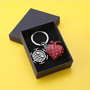 A Piece Metal Key Chain Ace Act Fruit Diablo Key Chain Earring Holder Key Ring Key AT2302 Official Merch