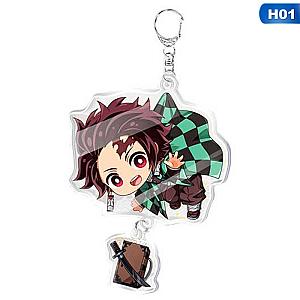 Key Zenitsu Animated Keychain Keychain Acrylic Funny Cute Woman Kids AT2302 Official Merch