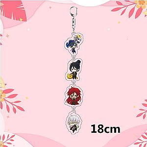 Long Butler Sebastian Acrylic Cute Animated New Key Chain For Men Male Female AT2302 Official Merch