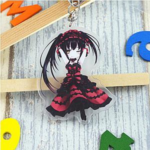 Live Yoshino Date Cosplay Keychain Yatogami Acrylic Pendant Tohka Tokisaki Kurumi AT2302 Official Merch