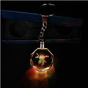 Led Keychain Light Saiyan Goku Vegeta Glowing Glass Keychain Cosplay AT2302 Official Merch