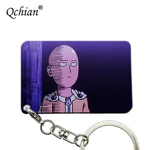 A Man Punch Animated Wooden Shipping Print Print Keychains Key Saitama Tatsumaki AT2302 Official Merch