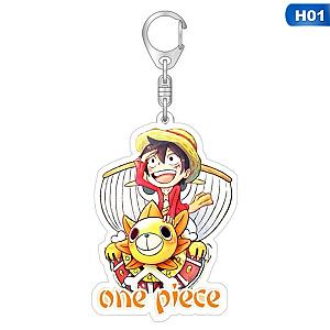 A Key Piece Acrylic Key Holder Zoro Couple Key Chain Pendant AT2302 Official Merch