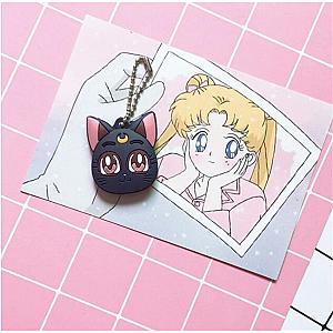 Moon Sailor Moon Cosplay Cute Purple Cat Key Chain Necklace B004 Key Chain AT2302 Official Merch