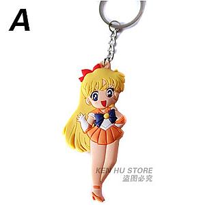 Moon Action Toy Key Figures Anime Cartoon Keychain Pendant Model Collection AT2302 Official Merch