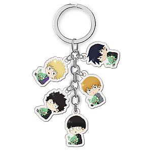 Mob 100 Psycho Cartoon Figure Key Mobu Saiko Hyaku Kageyama Acrylic Necklace AT2302 Official Merch