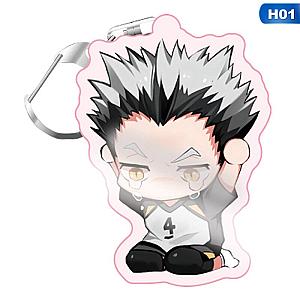 New Animated Child Volleyball Key Ring Haikyuu !! Cute Cartoon Keychain AT2302 Official Merch